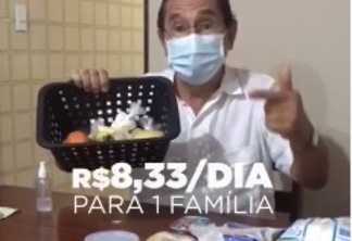 Anísio Maia vai a supermercado com R$ 250 e faz desafio a Guedes: 'quero ver viver com esse valor'