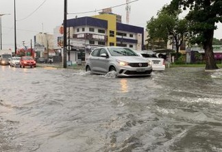 João Pessoa registra grande volume de chuvas neste domingo (18)