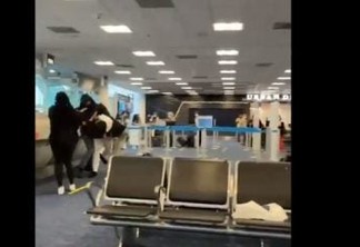 CONFUSÃO: aeroporto vira palco de briga generalizada - VEJA VÍDEO