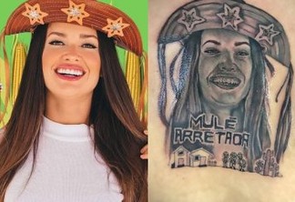 "MULÉ ARRETADA": Fã faz tatuagem gigante de Juliette nas costas - VEJA FOTO