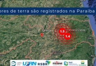 Cidades da Paraíba registram tremores na terra