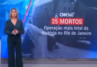 'MATARAM SÓ UM DO OUTRO LADO': jornalista da CNN é criticada por fala sobre operação no RJ e dá explicações; VEJA VÍDEO