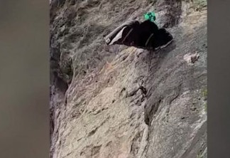 Trilheiros filmam acidente de Base Jump na Pedra da Gávea
