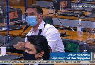 Flávio Bolsonaro na CPI: 'cidadão honesto não pode ser preso por um vagabundo como Calheiros'; VEJA VÍDEO