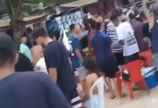 DESRESPEITO E CRIME! Jovens aglomeram em praia do litoral de JP descumprindo medidas sanitárias - VEJA VÍDEO 