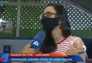 Desabafo de paraibana durante vacinação repercute na mídia nacional, "Fora Bolsonaro" - VEJA VÍDEO