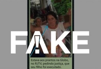 É falso que vídeo mostre mãe de um dos mortos no Jacarezinho segurando e brincando com fuzil