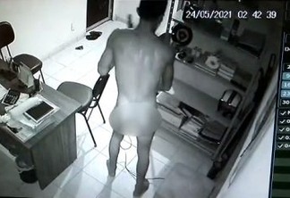 Homem suspeito de roubar loja completamente nu é preso, em João Pessoa