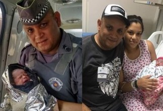 Policial militar faz parto da própria filha, durante congestionamento