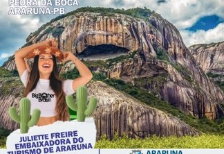 Prefeitura concede título de Embaixadora do Turismo de Araruna à Juliette Freire
