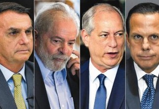 PREFERÊNCIAS: Bolsonaro, Lula, Ciro e Doria já avaliam perfis para vice em 2022; entenda