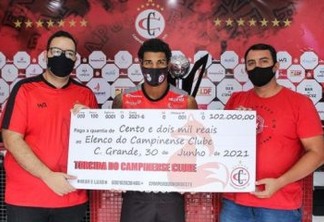 "MUITO ORGULHO": torcedores do Campinense se unem e arrecadam R$ 102 mil para premiar time pelo título de Campeão Paraibano - VEJA VÍDEO