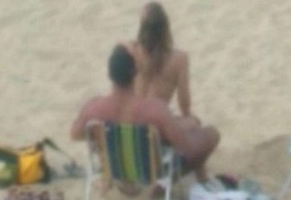 SEM VERGONHA: casal é flagrado fazendo sexo em praia e mulher discute com guarda-vidas que interviu pedindo respeito