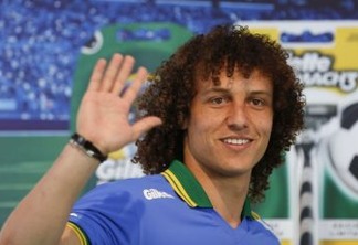 Brazil's national football team player David Luiz, convened for the World Cup 2014, participates in an event at Arena Ibirapuera Park, on May 20, 2014 in Sao Paulo, Brazil. AFP PHOTO/ Miguel SCHINCARIOL