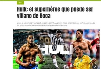 "Super-herói que pode ser vilão": Paraibano Hulk é destaque em jornal da Argentina