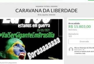 Caravana pró-Bolsonaro que nunca saiu do lugar vira disputa por reembolso; entenda