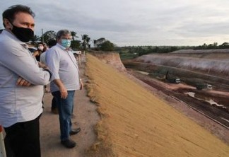 Governador João Azevêdo realiza visita técnica em obras do canal Acauã-Araçagi