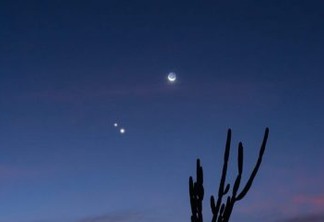Fenômeno especial: conjunção entre Marte, Vênus e a Lua foi vista na Paraíba- VEJA IMAGEM
