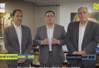 O MOMENTO É DE UNIÃO: Raoni Vita, Sheyner Asfóra e Carlos Fábio anunciam chapa da oposição que visa resgatar o papel da OAB-PB - VEJA VÍDEO