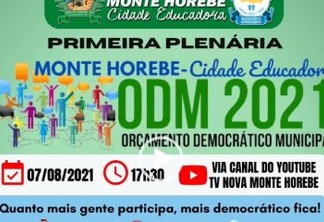 Prefeito de Monte Horebe exibe obras e convoca população para participar do Orçamento Democrático - VEJA VÍDEO
