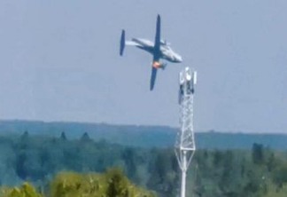 Aposta de Putin, novo avião de transporte pega fogo, cai e mata 3
