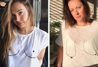 Celebridade no Instagram bomba fazendo graça com camisa de modelo