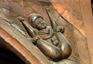 Detalhe erótico é descoberto em igreja de 800 anos