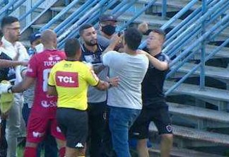 CONFUSÃO: Dirigentes de Manaus e Botafogo-PB saem no soco depois de partida decisiva na Série C - VEJA VÍDEO