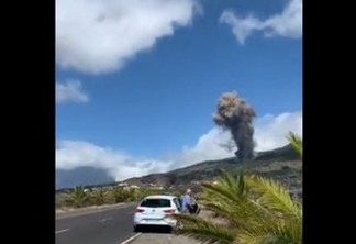 Vulcão nas Ilhas Canárias que pode provocar tsunami no Nordeste do Brasil entra em erupção - VEJA VÍDEO