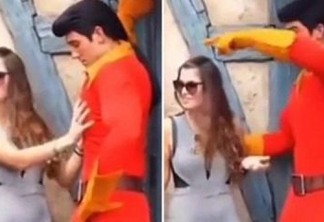 Mulher é repreendida após apalpar o peito de ator em parque da Disney