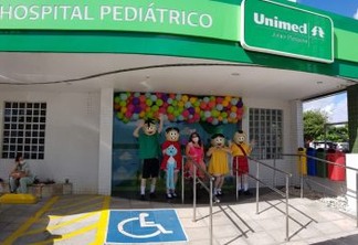 Hospital pediátrico da Unimed João Pessoa faz surpresa aos pequenos pacientes