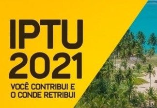 Prefeitura de Conde prorroga até 29 de outubro prazo para pagamento do IPTU com 15% de desconto