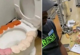 Funcionário de rede de fast food é demitido após pôr fatias de frios em assento de vaso sanitário