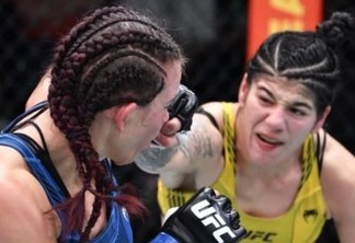 IMAGENS FORTES: musa do UFC fica com rosto desfigurado após luta contra brasileira Ketlen Vieira; confira