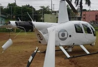 SUSTO: Helicóptero da Rede Globo precisa fazer pouso forçado após pane mecânica; ninguém ficou ferido