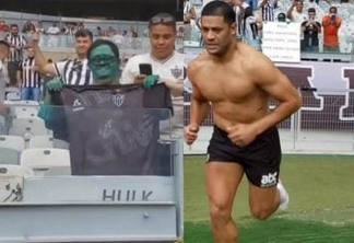 Hulk presenteia torcedor fantasiado de super-herói e cena chama atenção na internet; veja vídeo