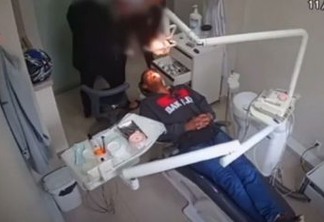 Policial Militar, de folga, reage a assalto na cadeira do dentista - VEJA VÍDEO