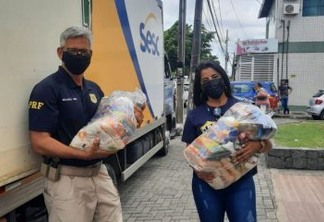 Parceria PRF e Sesc/ Senac realiza entrega de donativos para crianças com câncer na Paraíba