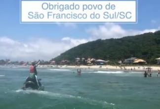 Moto aquática: Bolsonaro publica novo vídeo da folga em praia de Santa Catarina; ASSISTA