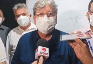João Azevêdo fala sobre a suspensão do uso de máscaras na PB: "quem dirá é a condição sanitária"