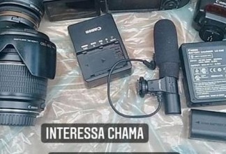 'SÓ VEM': Fotógrafa tem equipamentos avaliados em R$ 20 mil roubados e acha produtos anunciados na internet