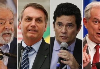 PESQUISA PODERDATA: Lula lidera com 41%, Bolsonaro tem 30% e Moro empata com Ciro