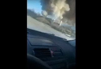 IMPRESSIONANTE: Motorista flagra momento de explosão de posto de gasolina na Ucrânia - ASSISTA