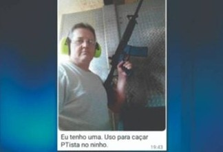 Presidente do PSL posta foto com arma e diz: “uso para caçar PTista no ninho”