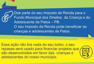 CMDCA realiza campanha para destinação dos recursos do Imposto de Renda ao Fundo Municipal dos Direitos da Criança e Adolescente