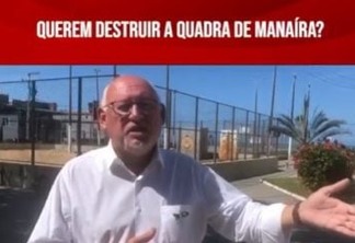 "Não podemos admitir esse absurdo", diz Marcos Henriques ao receber denuncia de destruição da quadra de Manaíra em João Pessoa 
