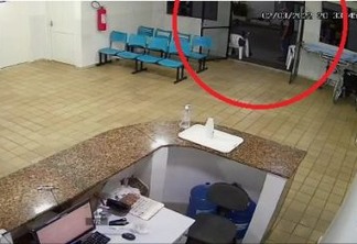Criminosos roubam arma e itens de segurança em hospital em Campina Grande - VEJA VÍDEO