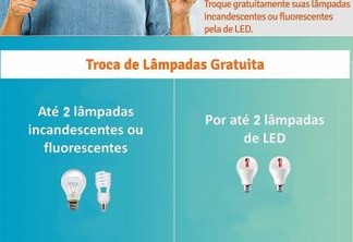 Projeto Nossa Energia da Energisa realizará troca de lâmpadas e cadastro da tarifa social em Patos