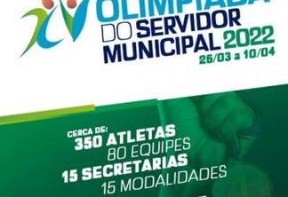 Olimpíada do Servidor Municipal contará com a participação de 80 equipes
