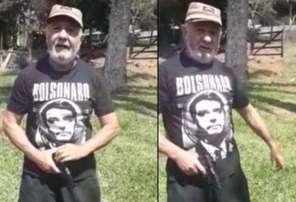 DISCURSO DE ÓDIO! Bolsonarista armado ameaça Lula com tiros: "venha me visitar" - VEJA VÍDEO